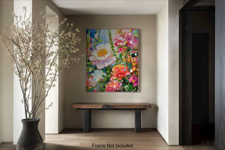 Original Contemporary Floral Painting by Angie Wright