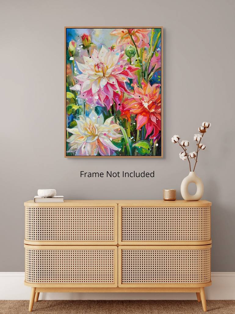 ー品販売  Dahlia Art Saatchi | Wright Angie by Painting Reverie 絵画