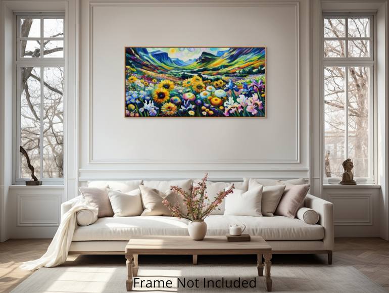 Original Abstract Landscape Painting by Angie Wright