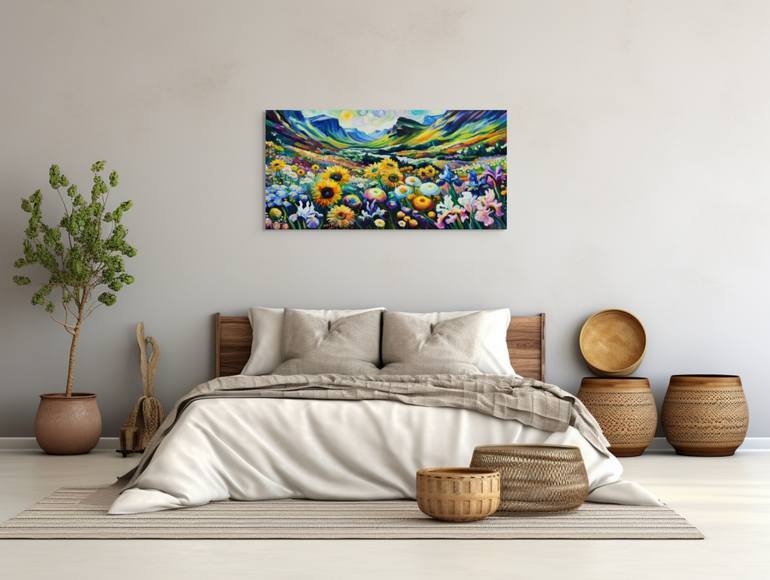 Original Abstract Landscape Painting by Angie Wright