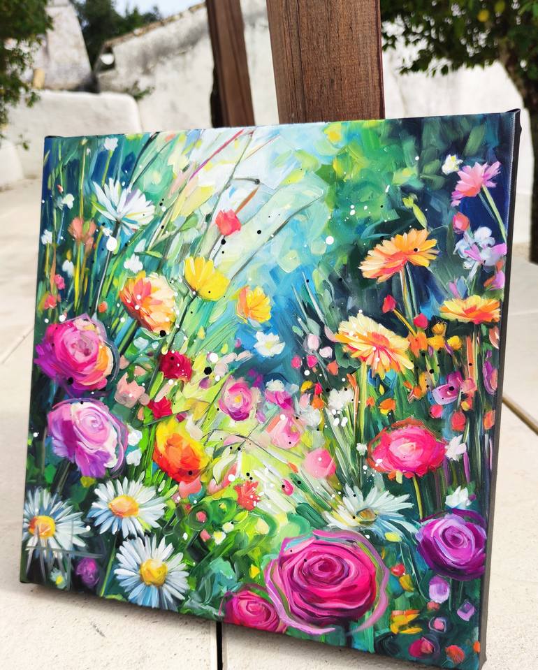 Original Abstract Landscape Painting by Angie Wright