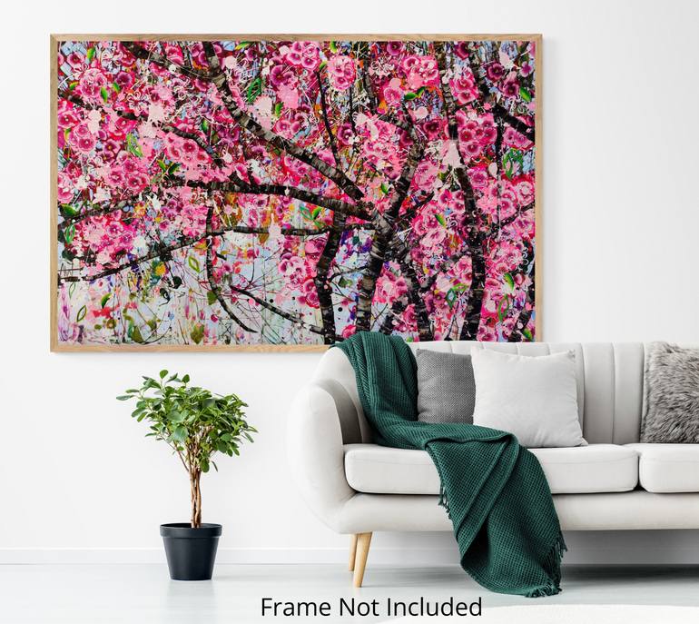 Original Abstract Floral Painting by Angie Wright