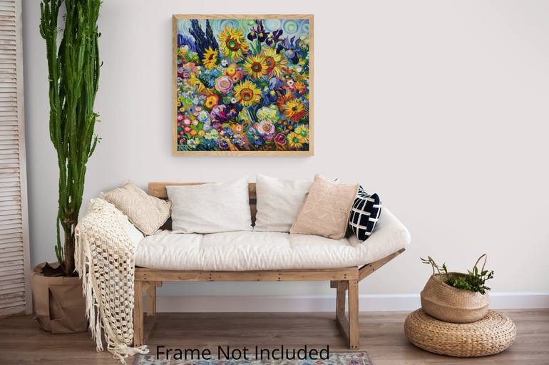 Original Abstract Floral Painting by Angie Wright