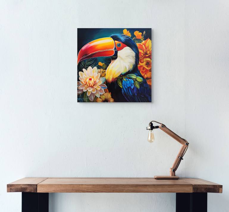 Original Impressionism Animal Painting by Angie Wright