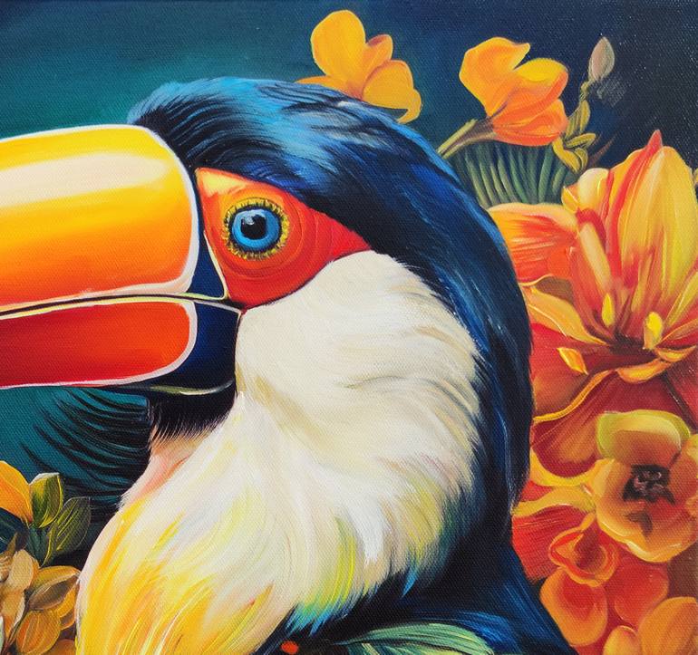 Original Impressionism Animal Painting by Angie Wright