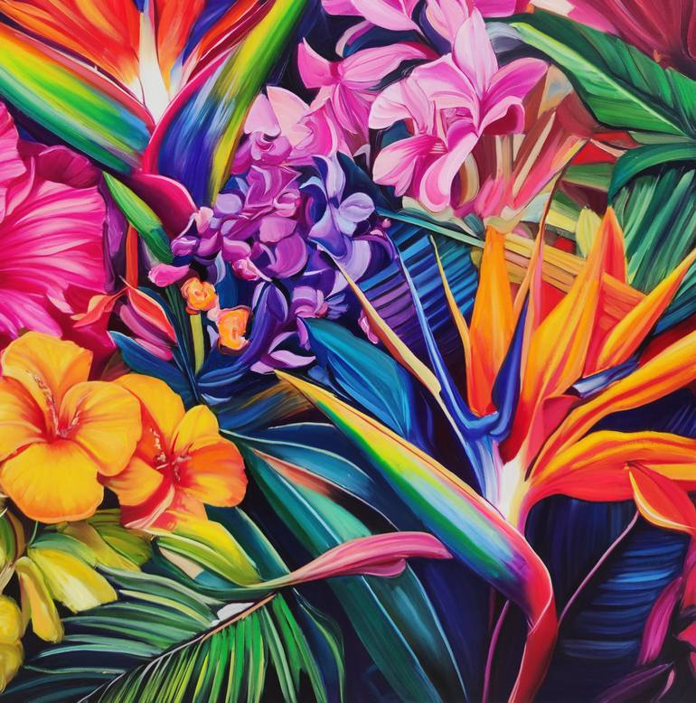 Original Realism Floral Painting by Angie Wright