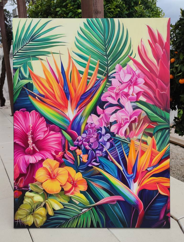 Original Realism Floral Painting by Angie Wright