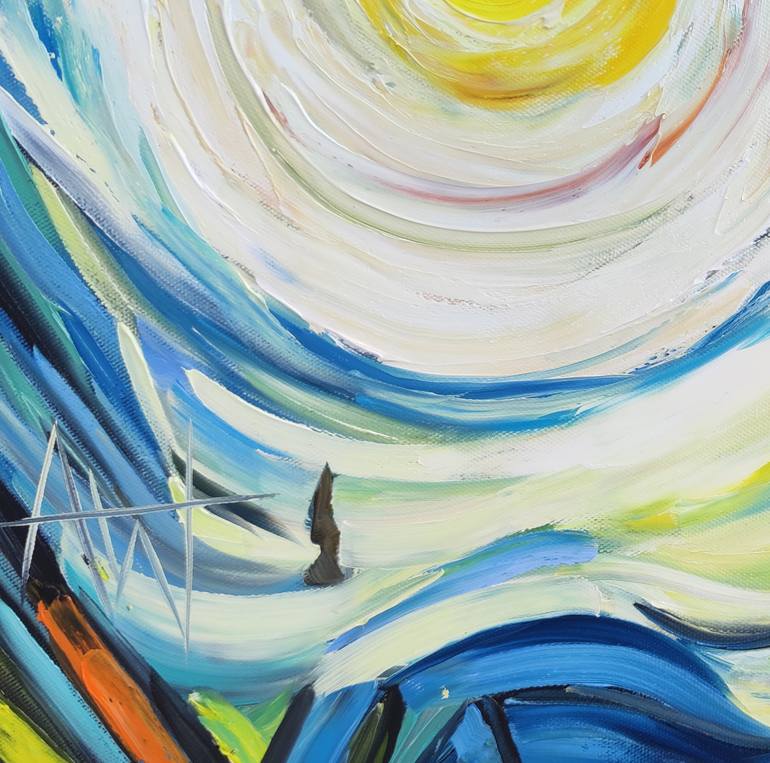 Original Impressionism Landscape Painting by Angie Wright
