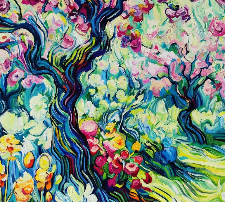 Original Impressionism Landscape Painting by Angie Wright