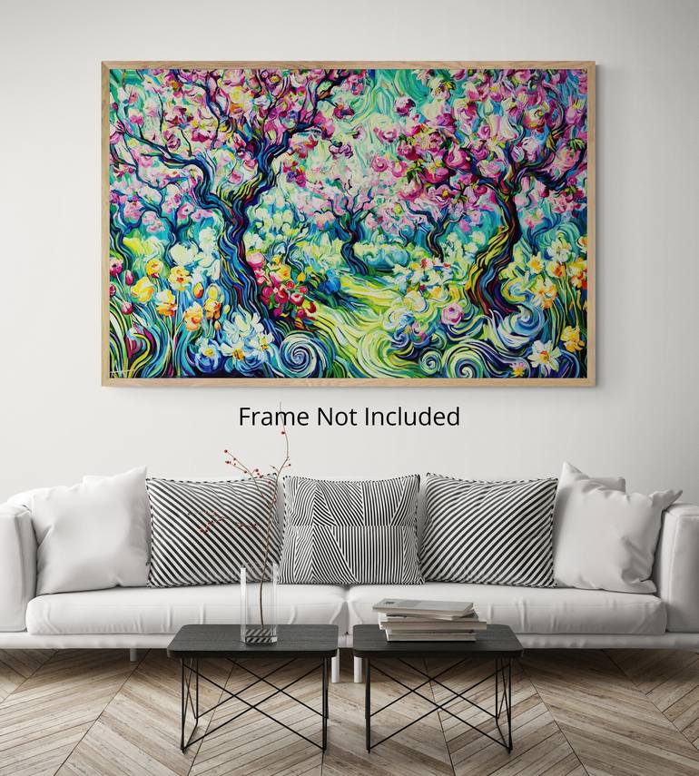 Original Impressionism Landscape Painting by Angie Wright