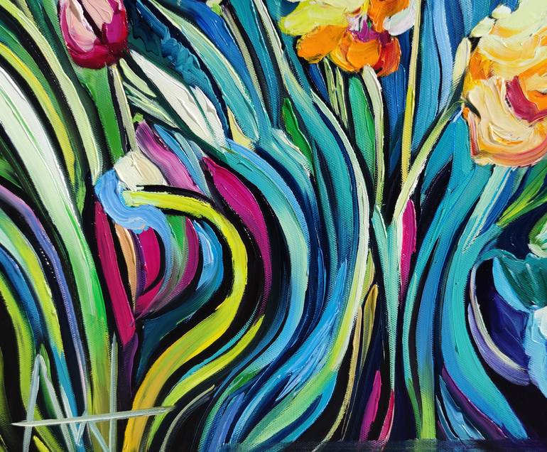 Original Impressionism Landscape Painting by Angie Wright