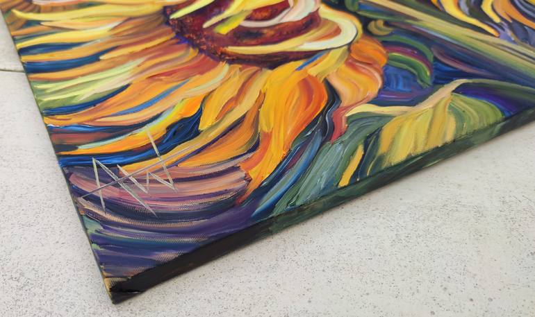 Original Abstract Floral Painting by Angie Wright