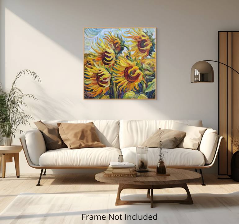 Original Abstract Floral Painting by Angie Wright