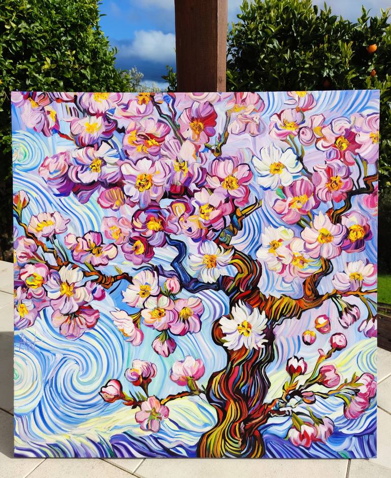 Original Abstract Landscape Painting by Angie Wright
