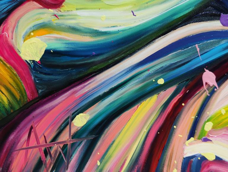 Original Impressionism Floral Painting by Angie Wright