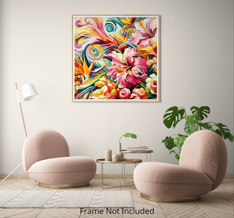 Original Impressionism Floral Painting by Angie Wright
