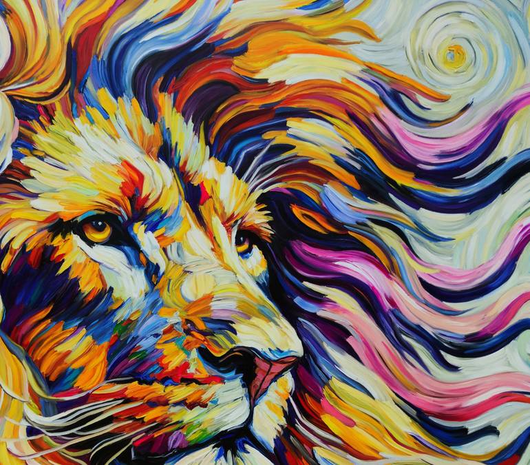 Original Impressionism Animal Painting by Angie Wright