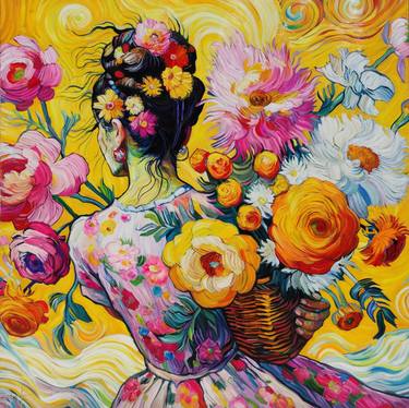 Original Portraiture People Painting by Angie Wright