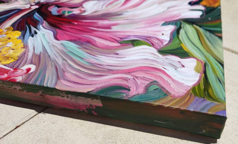 Original Impressionism Floral Painting by Angie Wright