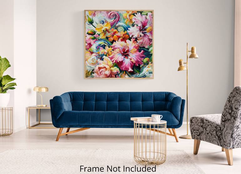 Original Impressionism Floral Painting by Angie Wright