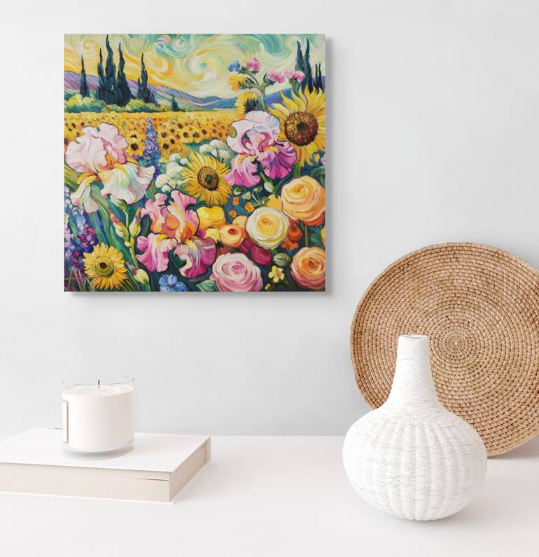 Original Impressionism Landscape Painting by Angie Wright
