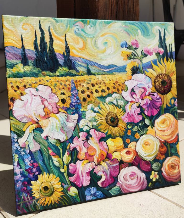 Original Impressionism Landscape Painting by Angie Wright