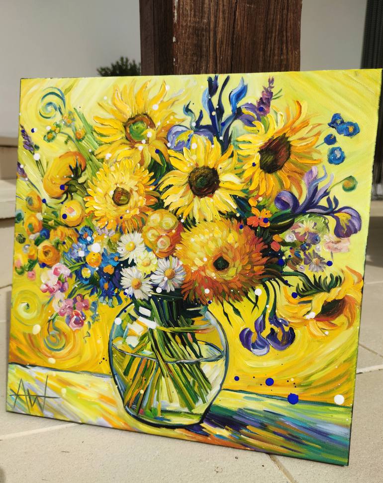 Original Impressionism Abstract Painting by Angie Wright