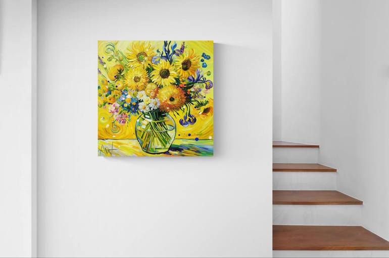 Original Impressionism Abstract Painting by Angie Wright
