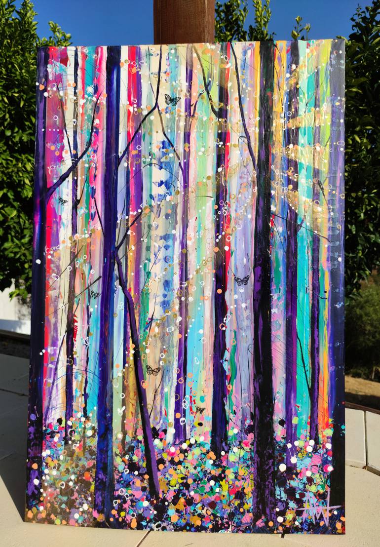 Original Abstract Landscape Painting by Angie Wright