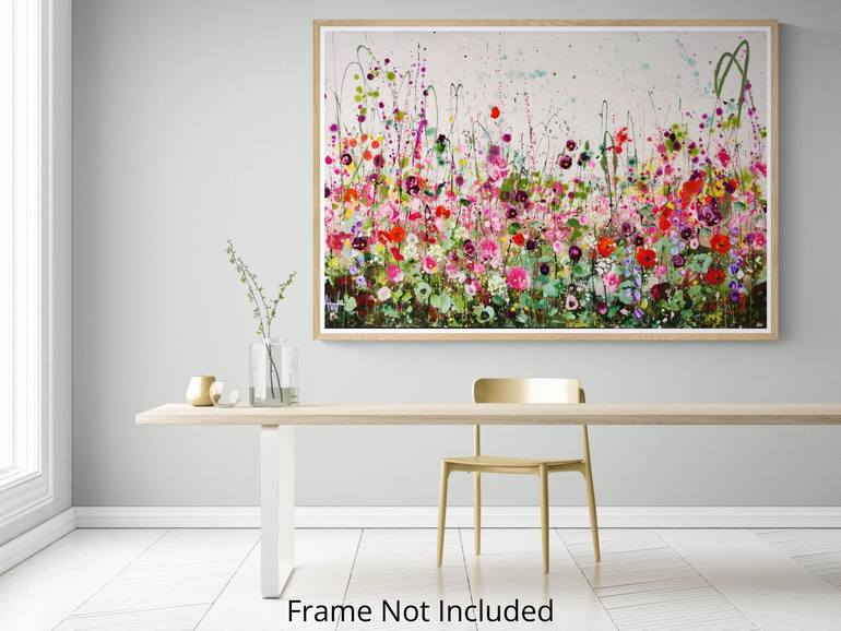 Original Abstract Expressionism Floral Painting by Angie Wright