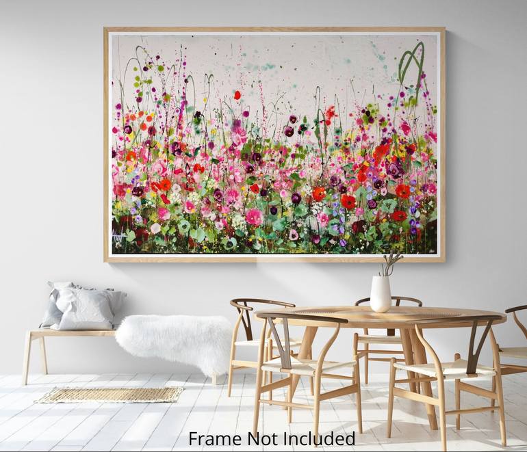 Original Abstract Expressionism Floral Painting by Angie Wright