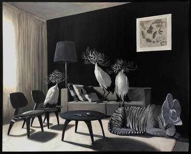 Original Contemporary Interiors Painting by Rusyan Yasin
