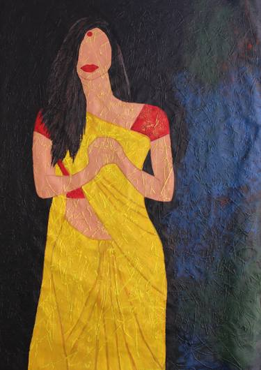 Original Figurative Abstract Mixed Media by Wasik Sheikh