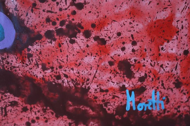 Original Art Deco Abstract Painting by Maria Moretti