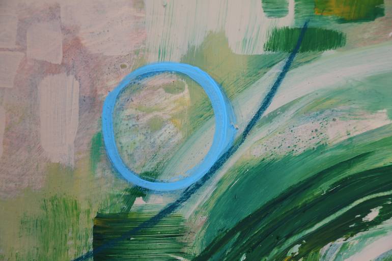 Original Art Deco Abstract Painting by Maria Moretti