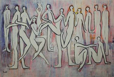 Original Modern People Paintings by Maria Moretti