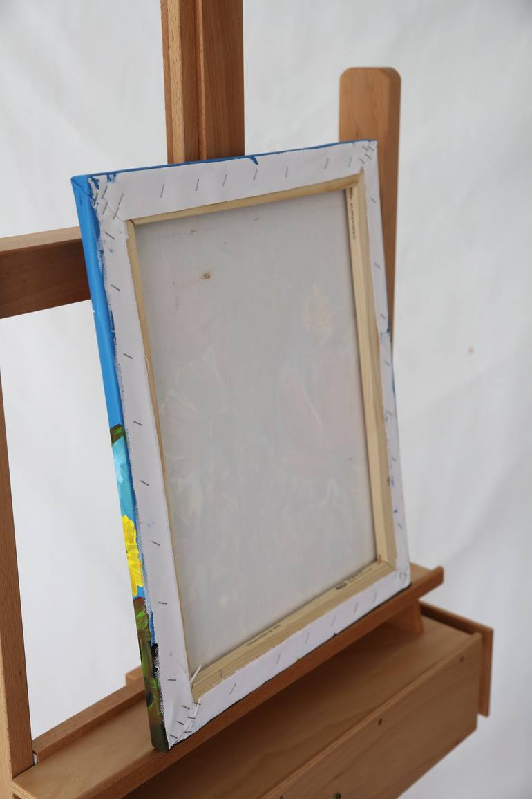 Original Art Deco Floral Painting by Maria Moretti