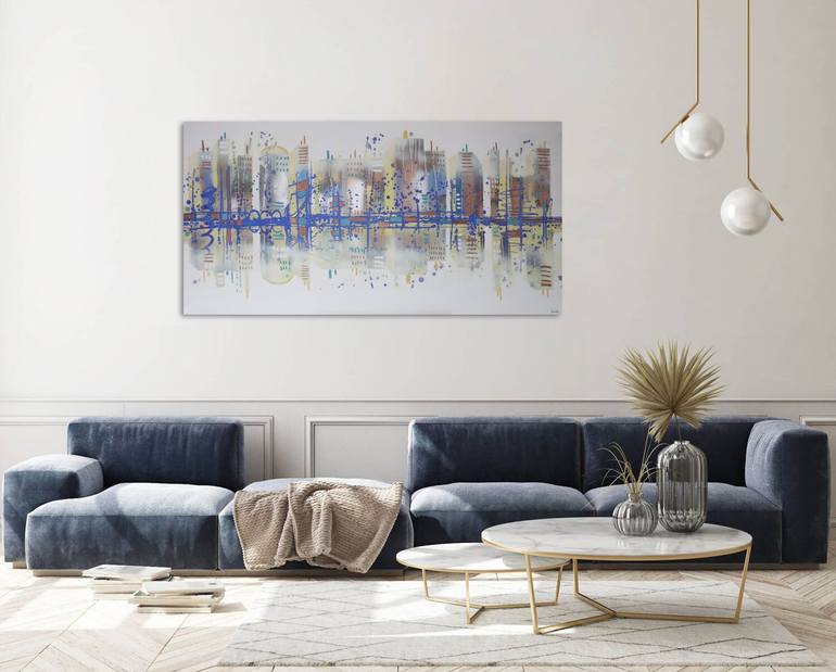 Original Cities Painting by Maria Moretti