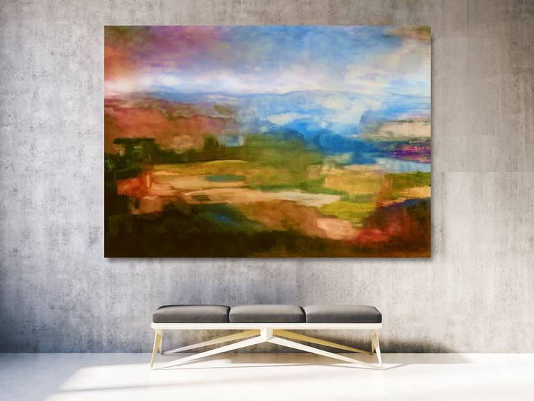 Original Abstract Landscape Painting by Maria Moretti