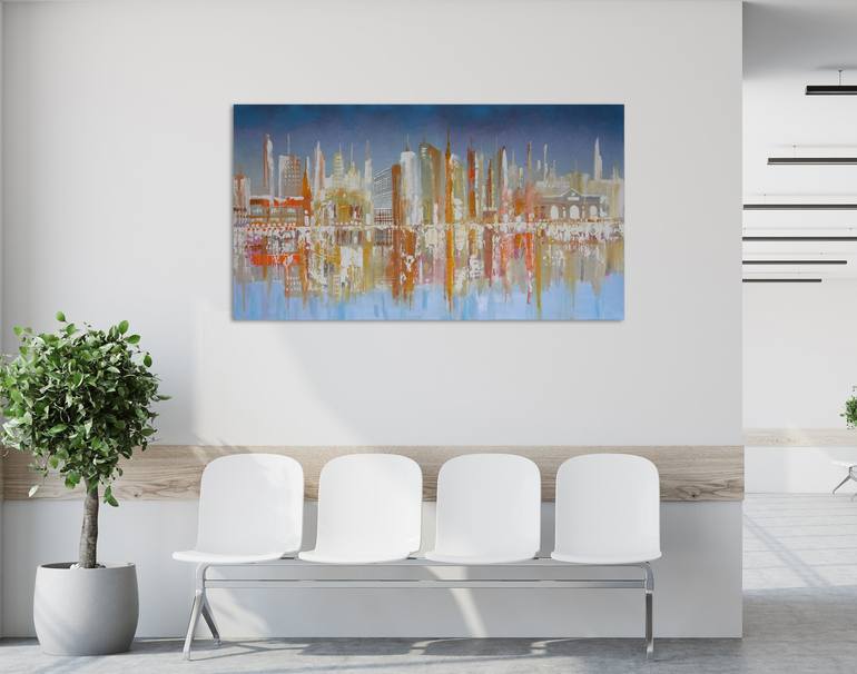 Original Cities Painting by Maria Moretti