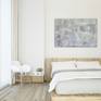 Abstract paintings: Sleeping room: White elegance