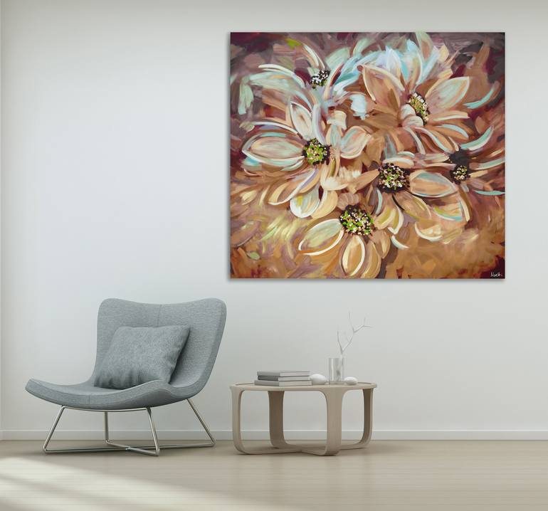 Original Floral Painting by Maria Moretti