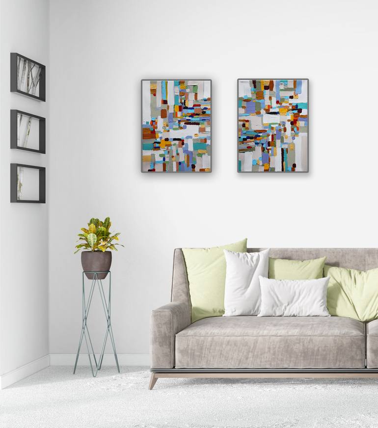 Original Contemporary Abstract Painting by Maria Moretti