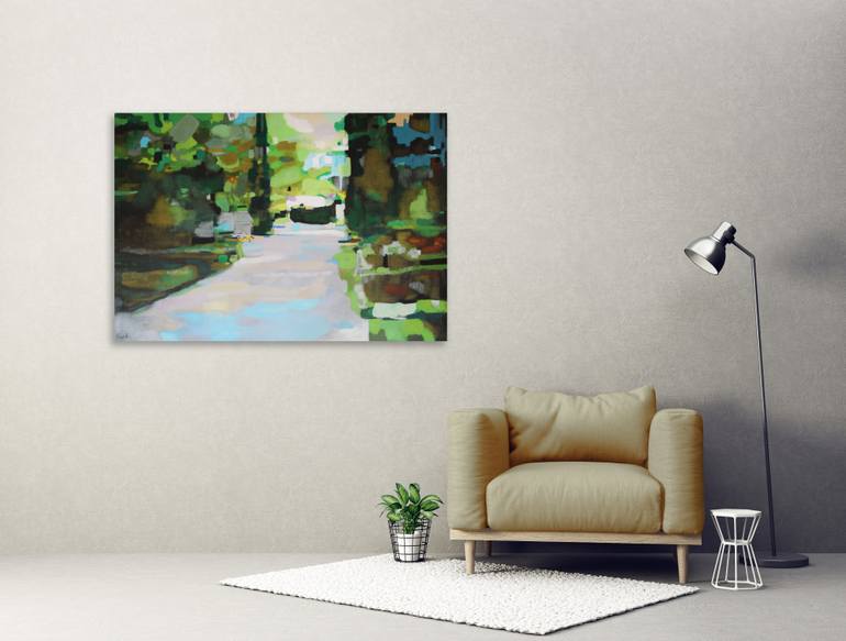 Original Abstract Landscape Painting by Maria Moretti