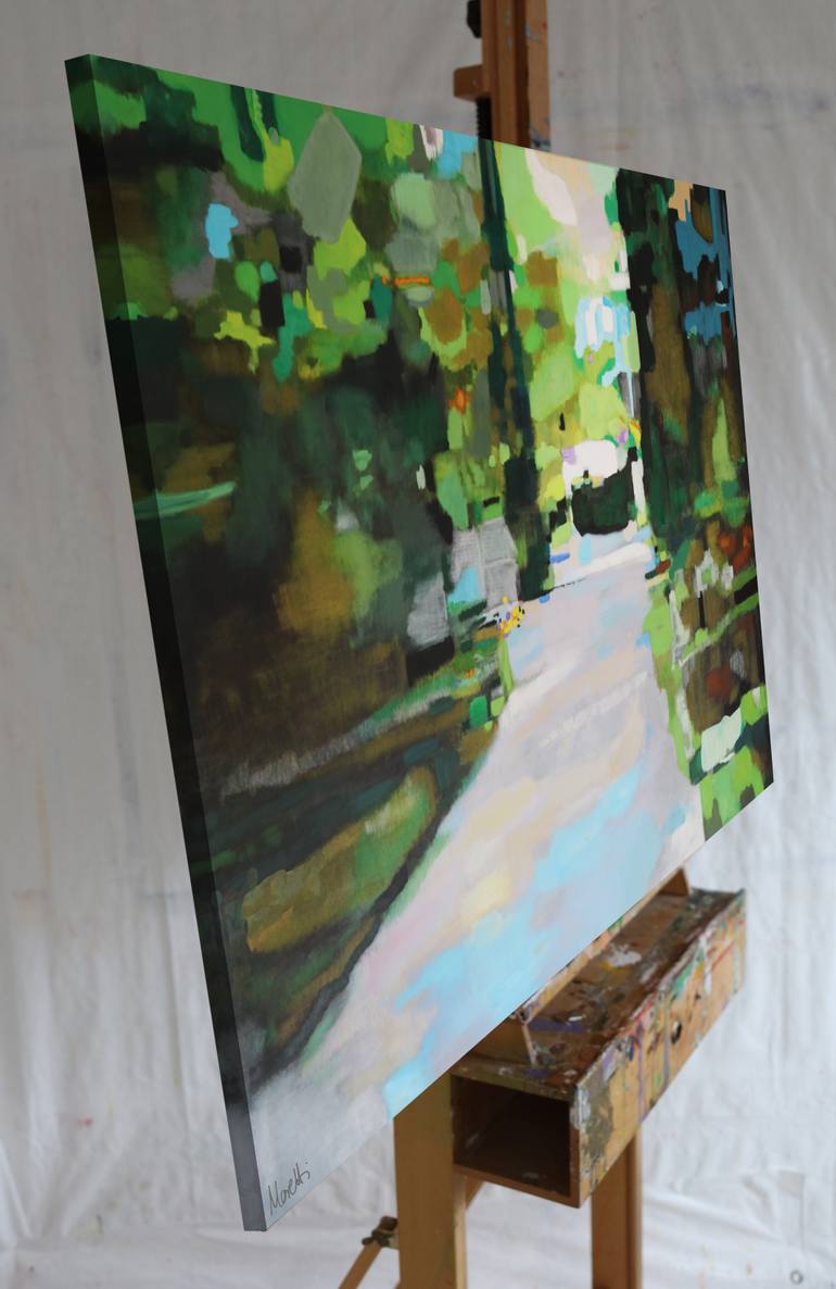 Original Abstract Landscape Painting by Maria Moretti