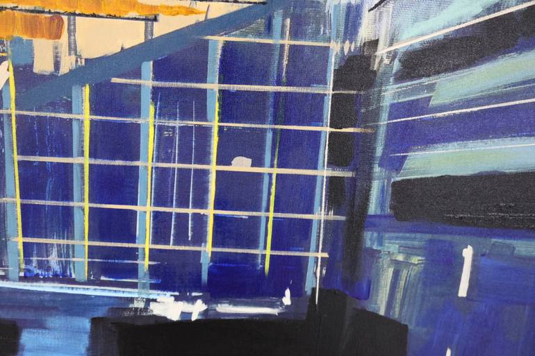 Original Abstract Cities Painting by Maria Moretti