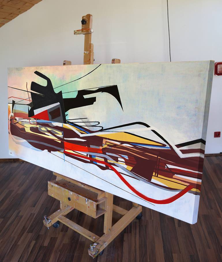 Original Contemporary Abstract Painting by Maria Moretti