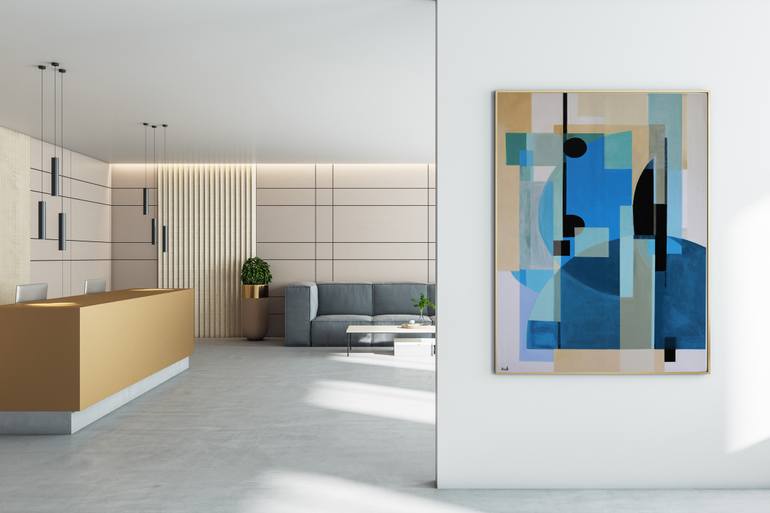 Original Fine Art Abstract Painting by Maria Moretti