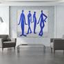 People painting: Blue men: Figurative art