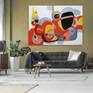 Abstract painting: Orange lounge: Vintage style